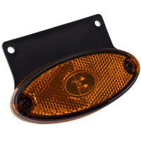 ASPÖCK FLATPOINT II LED-es helyzetjelző lámpa, narancssárga, univerzális, tartóval