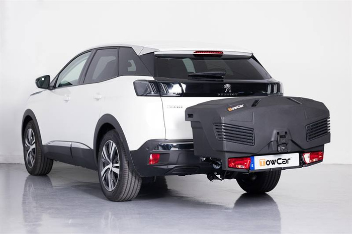 Vonóhorogra szerelhető csomagtartó doboz EVO városi fekete