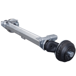 AL-KO COMPACT fékező tengely pótkocsihoz/szállítóhoz 1350kg 800mm 1250mm 5x112