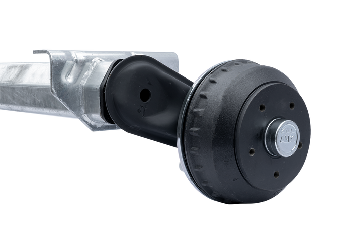 AL-KO COMPACT fékezős hajóutánfutó tengely 1350kg 1150mm 1670mm 5x112