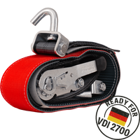 HEFFA CARLINE 130 vontató szállítószalag, kerékrögzítő heveder, 2,8 m/50 mm/5 t VDI 2700