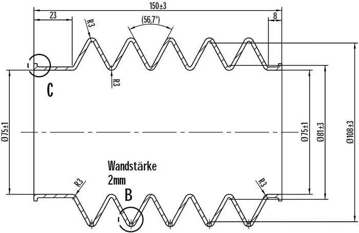 Gumiharangok biztosítják a KNOTT 75 mm-es ráfutószerkezet szánját