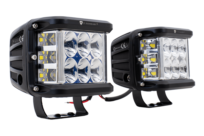 Két darabos LED munkalámpa szett, reflektorral TT TECHNOLOGY TT.13209 12xLED 2200lm