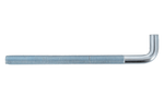 DROMET HP M8x120 építőhorog ferde (egyenes) véggel