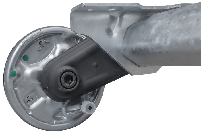 AL-KO COMPACT fékező tengely pótkocsihoz/szállítóhoz 1350kg 1900mm 2350mm 5x112