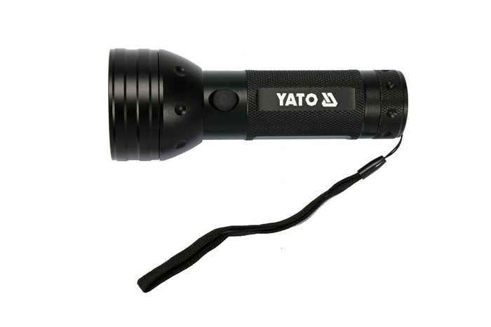 Zseblámpa + védőszemüveg szett YATO YT-08581 UV zseblámpa 51 LED