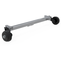 KNOTT VGB13M fékezett tengely pótkocsihoz/szállítóhoz 1350kg 1450mm 1950mm 5x112