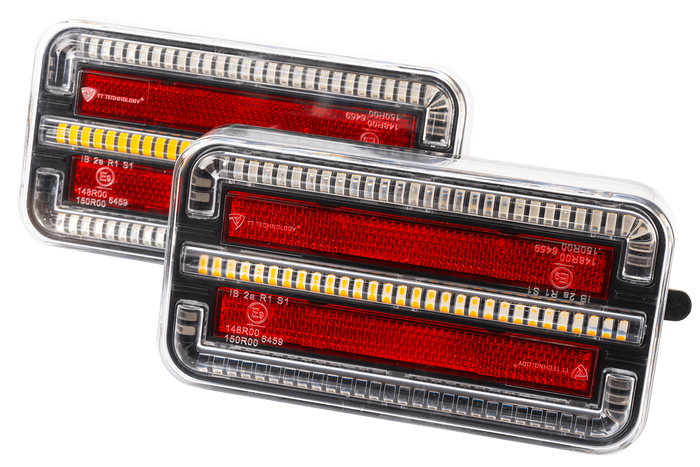 TT Technology TT.12028B LED hátsó lámpák, 3 funkció, bal + jobb, vezeték nélküli, mágneses
