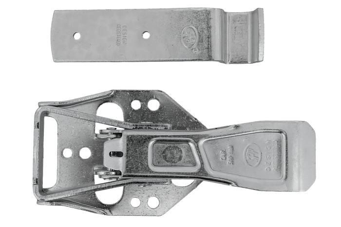 Oldalsó vonóhorog STEELPRESS ZB-04C+Z-01A rögzítővel a pótkocsi teljes oldalsó lezárásához