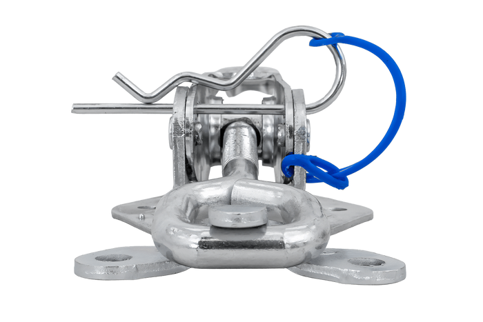 Oldalsó vonóhorog STEELPRESS ZB-15A+Z-15 rögzítővel, a pótkocsi oldalának teljes excentrikus lezárása