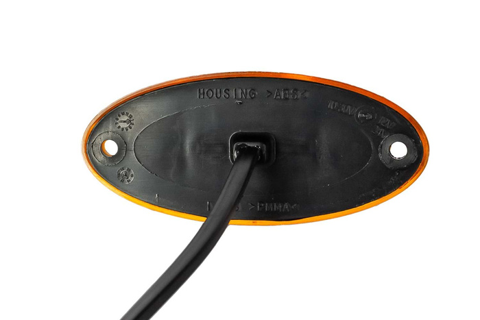 Két darabos ASPÖCK FLATPOINT II LED-es helyzetjelző lámpa szett, narancssárga, univerzális