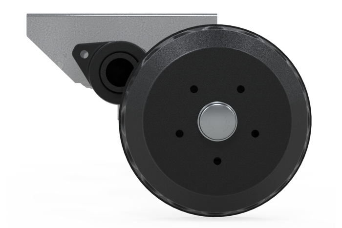 KNOTT VGB18 fékezett tengely pótkocsihoz/szállítóhoz 1800kg 1140/1248mm 1700mm 5x112