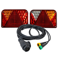 DOBPLAST DPT35 LED hátsó lámpák + MANTES 4m 13 tűs kábelköteg