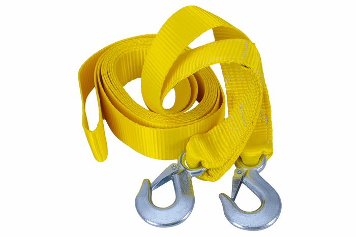 UNITRAILER vontatókötél horgokkal, vontatópánt 5m/50mm/4t sárga