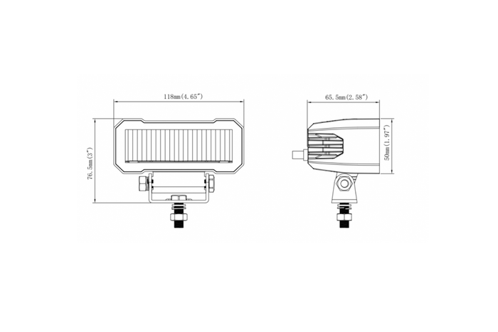 LED munkalámpa reflektor KAMAR L3420 2xLED 1750lm