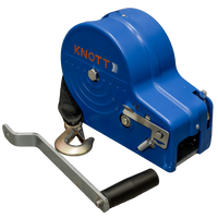 Wciągarka 1150 kg Knott z pasem obudowa niebieska [outlet]