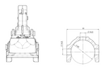 WINTERHOFF WW 350 RC-K1414 gömbfejű vonóhorog 3500 kg-os pótkocsihoz, 60 mm-es csővonórúddal, öntöttvas