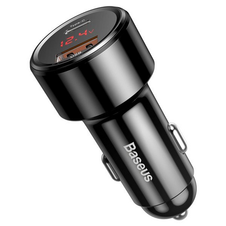 BASEUS Magic sorozatú USB autós töltő, USB-C 45W