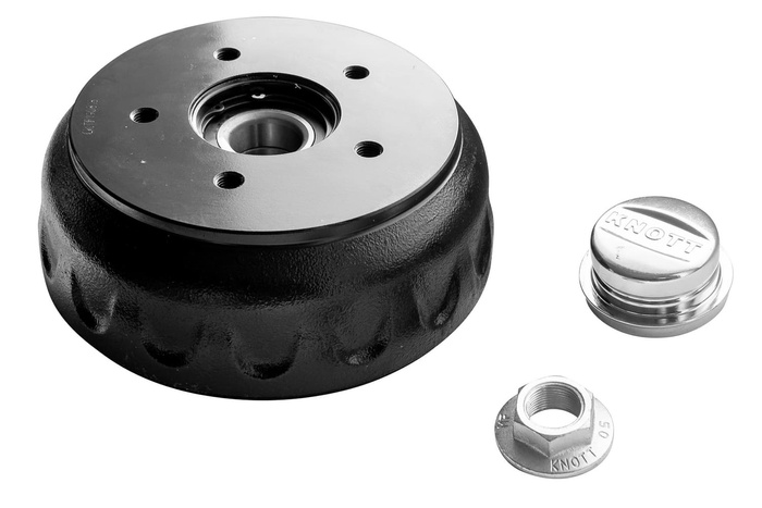 KNOTT fékdob csapággyal pótkocsi tengelyhez 1350kg 200x50 5x112