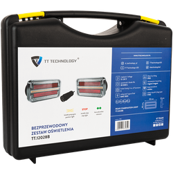 TT Technology TT.12028B LED hátsó lámpák, 3 funkció, bal + jobb, vezeték nélküli, mágneses