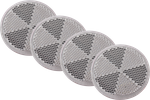 DOBPLAST 60 mm-es, öntapadós, fehér reflektorok, 4 db-os készlet