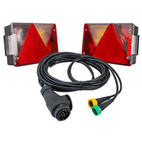 ASPÖCK MULTIPOINT IV hátsó lámpák + MANTES 4m 13 tűs kábelköteg