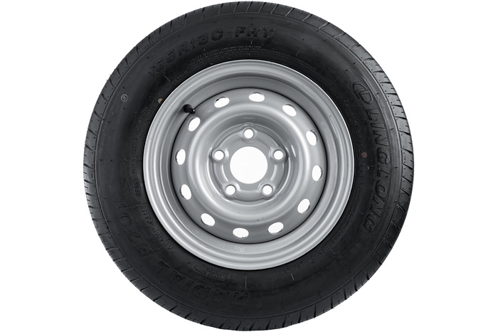 Két megerősített kerék szett pótkocsihoz LINGLONG GUMIK 165/80 R13C 96/94N UNITRAILER FELNIK 4.5Jx13"H2 5x112 ET:30