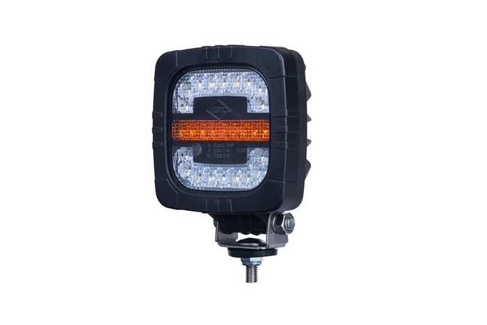 HORPOL ROCA LZD 2805 LED elülső lámpa 3 funkció univerzális tartóval