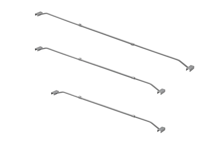 Lapos ponyvatartó ProPlus utánfutóhoz 340918V01, állítható 152–220 cm