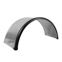 Dupla sárvédő pótkocsihoz 15-16" DOMAR DK7120 kerékív 880/400mm fém gumi szegéllyel