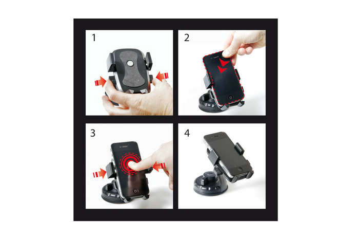 Easy-Lock LAMP telefontartó tapadókorongos rögzítéssel