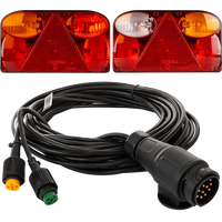 FRISTOM FT-088 hátsó lámpák + MANTES 7m 13-tűs kábelköteg