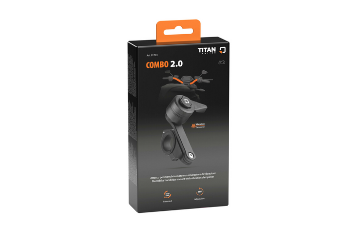 LAMPA Titan Combo 2.0 telefontartó kormányra szerelhető