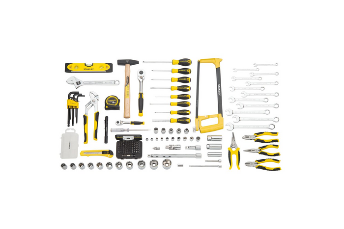 STANLEY STMT98109-1 szervizkészlet, szerszámkoffer, 142 darabos