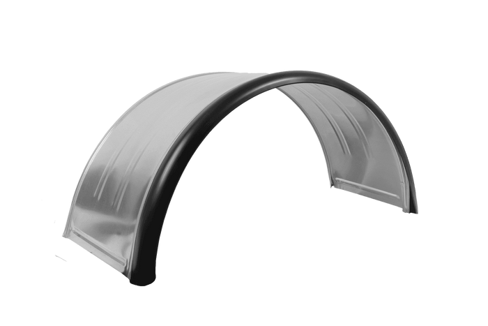 Dupla sárvédő pótkocsihoz 15-16" DOMAR DK7120 kerékív 880/400mm fém gumi szegéllyel