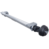 AL-KO COMPACT fékezős hajóutánfutó tengely 1350kg 1445/1555mm 2000mm 5x112