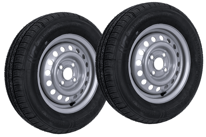 Két kerék szett utánfutóhoz KENDA GUMIABRONCS 165/70 R13 79N KENDA FELNI 4Jx13"H2 4x100 ET:30