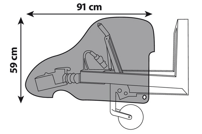 LÁMPA burkolat a pótkocsi fékrásegítőjéhez