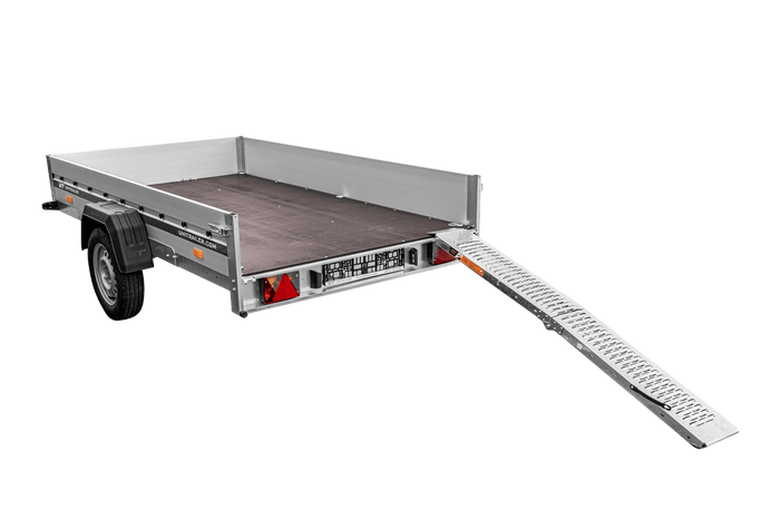 UNITRAILER ALR004B összecsukható rámpa acél felhajtós pótkocsihoz 190cm 200kg