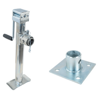 Kihúzható tartó UNITRAILER TJ5002+TJ5002A adapterrel 1300 kg-os platós pótkocsihoz 560-940 mm