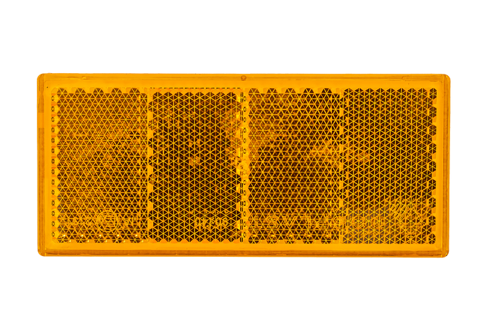 Téglalap alakú, öntapadós reflektor ORANGE UNITRAILER 90x40mm reflektorfény