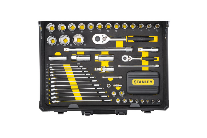 STANLEY STMT98109-1 szervizkészlet, szerszámkoffer, 142 darabos