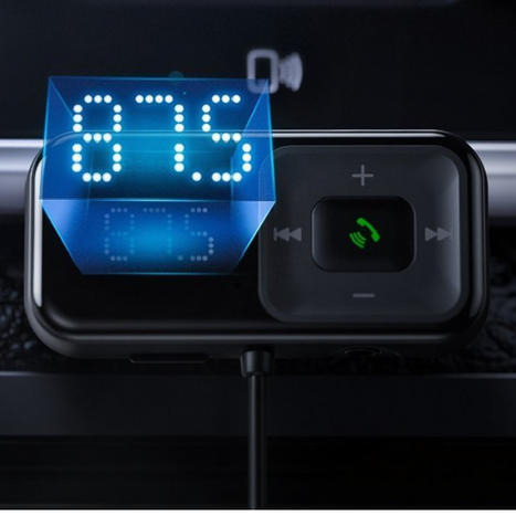 BASEUS T típusú S-16 FM adó bluetooth 5.0 MP3 + autós töltő 2x USB