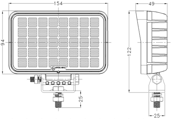 LED munkalámpa reflektor TT TECHNOLOGY TT.13340 40xLED 3200lm téglalap alakú