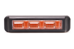 Figyelmeztető lámpa WAŚ 2466 W285 LED villogó lámpa narancssárga MASTER/SLAVE