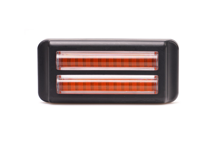 Figyelmeztető lámpa WAŚ 2469 W284 LED villogó lámpa narancssárga MASTER/SLAVE