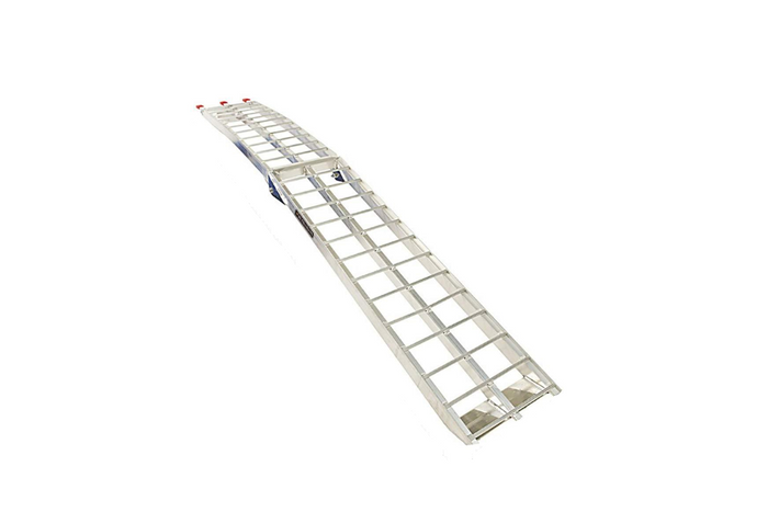 UNITRAILER ALR002 összecsukható rámpa alumínium pótkocsihoz 221cm 340kg hevederrel