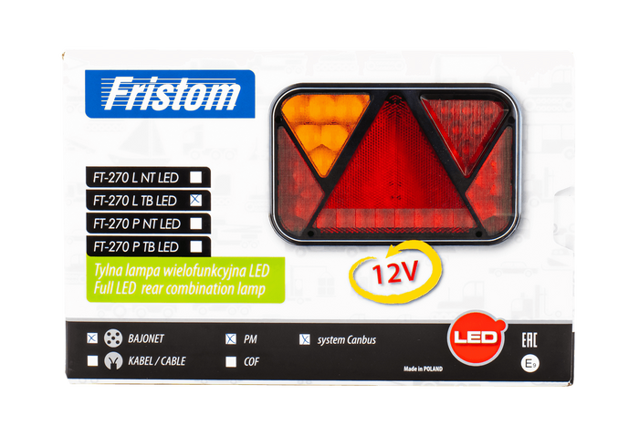 Hátsó lámpa FRISTOM FT-270 LED CANBUS 6 funkciós bal