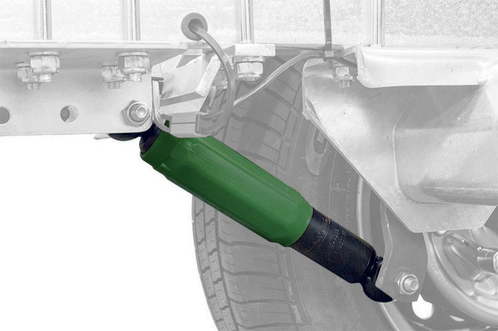 AL-KO nyolcszögletű lengéscsillapító pótkocsi tengelyekhez 900-1600 kg-os teherbírással, egyes és tandem tengelyekhez