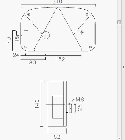 ASPÖCK Multipoint II univerzális hátsó lámpaborítás